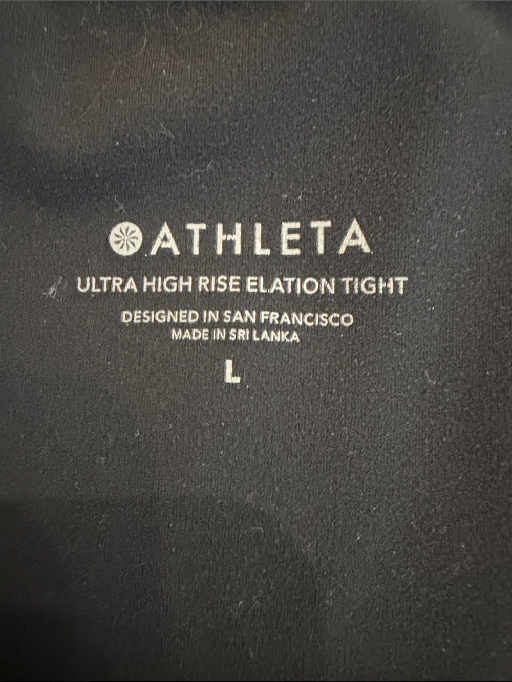 Athleta Black Ultra High Rise Elation Tights